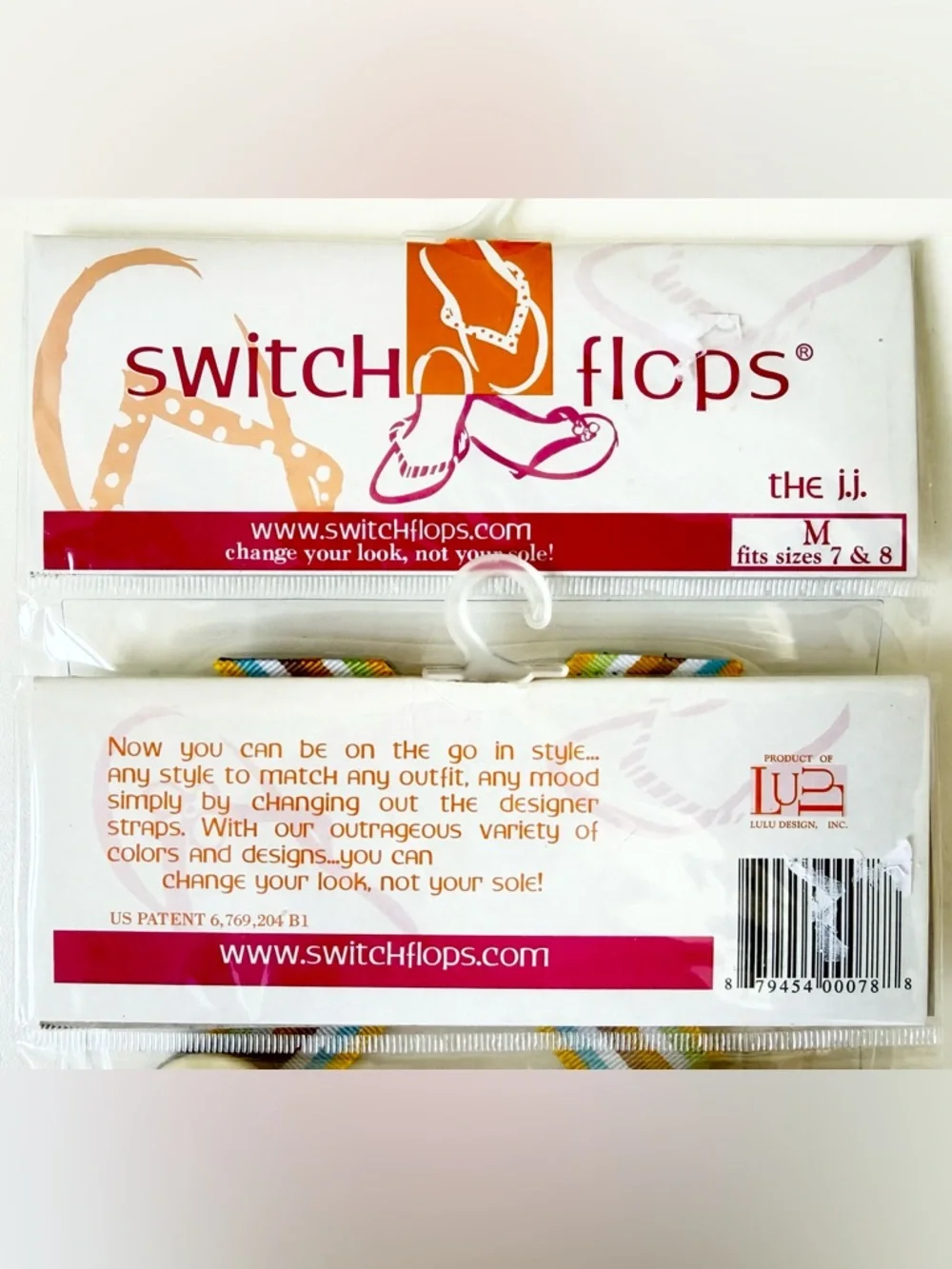 Switchflops Maggie Replacement Straps in Pink, Green & Brown - Picture 3 of 3